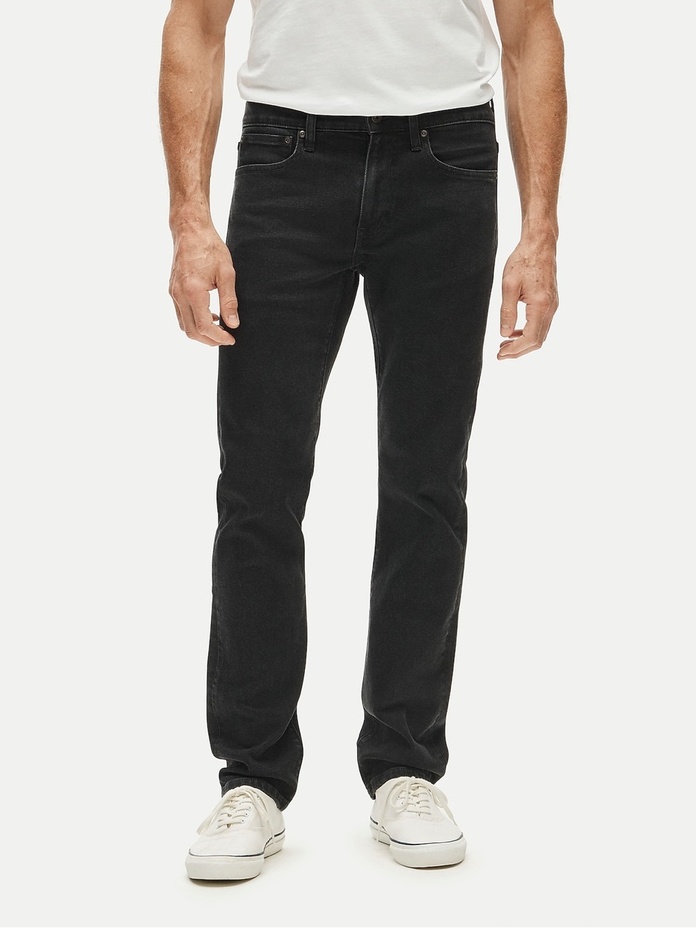 Slim-fit stretch jean in black wash
